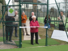 Dorothy Whitehouse officially opens the courts